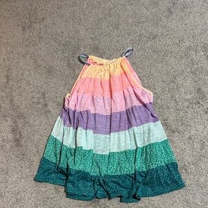 Pitusa Colorful Striped Sleeveless Coverup